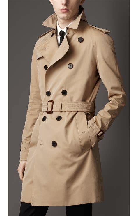 cotton gabardine trench coat